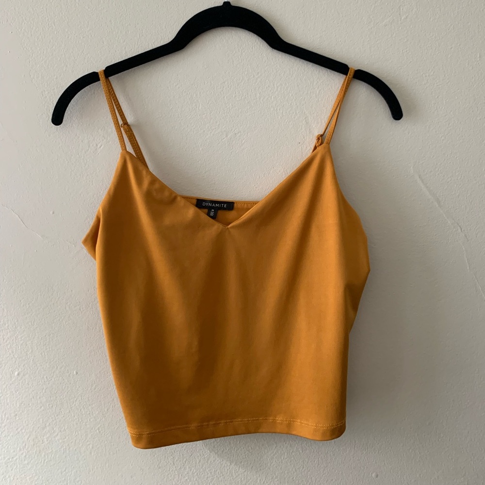 Dynamite crop top with adjustable straps